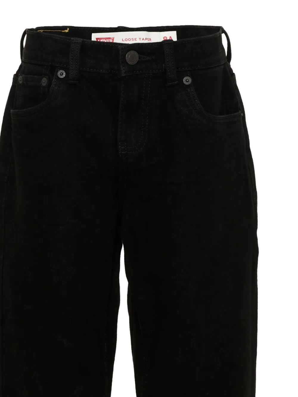 Levi's Kids loose taper jeans Zwart