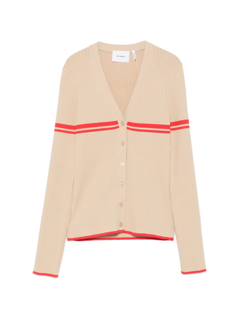 Axel Arigato Fleur ribbed-knit striped cardigan