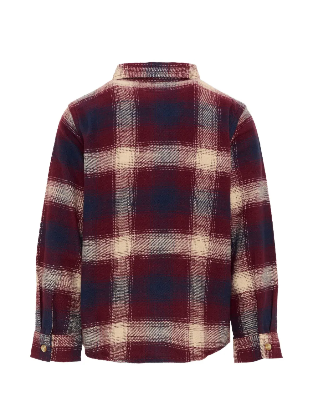 Levi's Kids check-print flannel shirt Rood