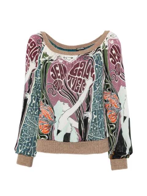 Jean Paul Gaultier Pre-Owned 1990s graphic-print top