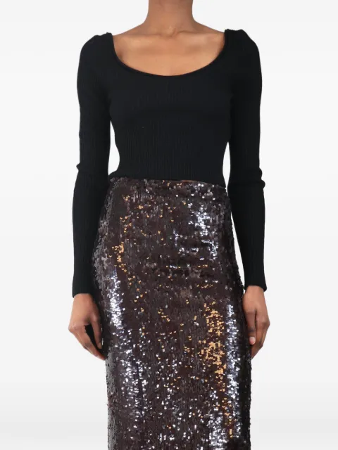 3.1 Phillip Lim haut côtelé à encolure ample