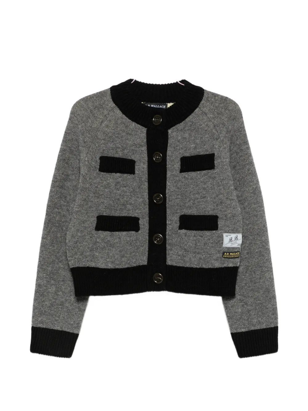 B.b. Walace Frida Button-up Cardigan In Grey