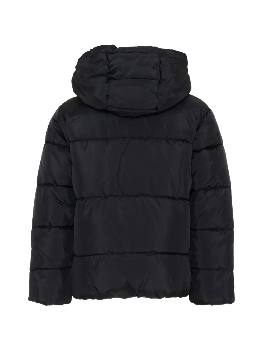 Levi's Kids logo-patch puffer jacket Zwart