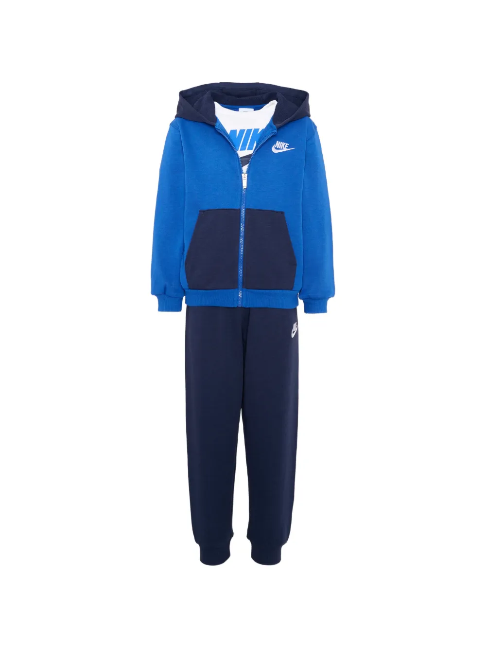 Nike Kids logo-print three-piece tracksuit - Blu