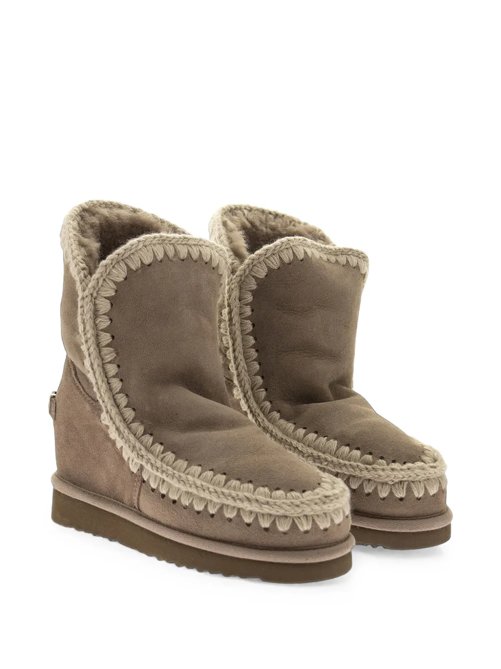 Mou crochet-trim ankle boots Bruin