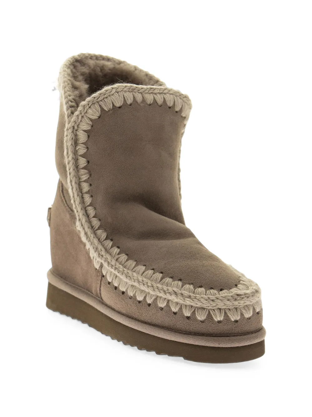 Mou crochet-trim ankle boots Bruin