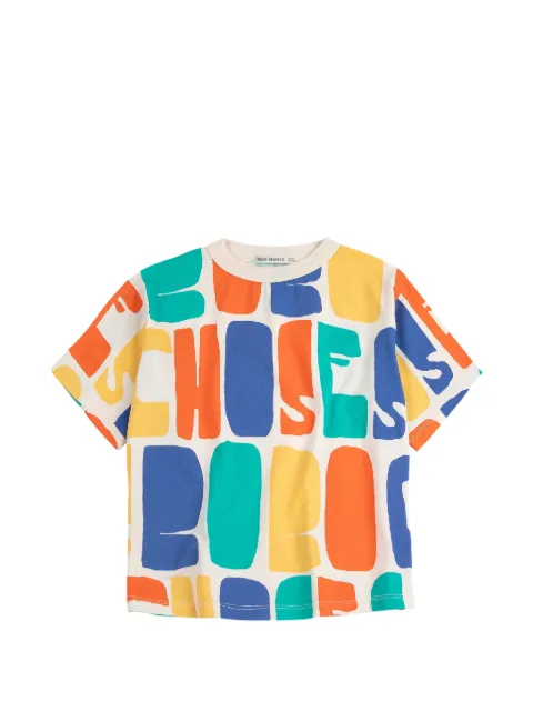 Bobo Choses all-over logo-print cotton T-shirt