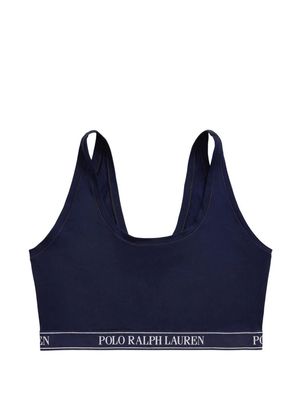 Polo Ralph Lauren logo-waistband cropped top