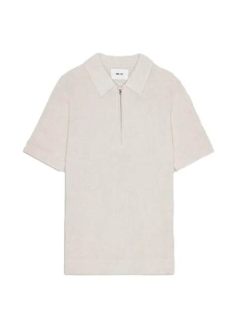 NN07 Hansie quarter-zip polo shirt
