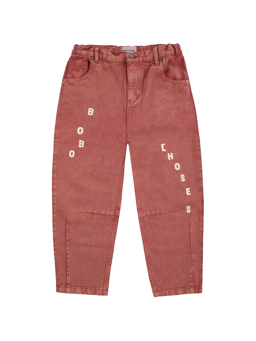 Bobo Choses logo-print jeans - Rosso