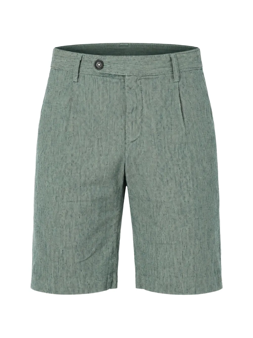 Massimo Alba pleated pinstripe bermuda shorts - Verde