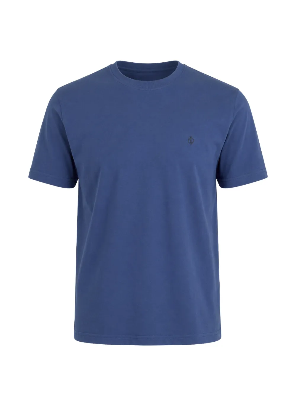 Samsoe & Samsoe Saotto Logo-embroidered T-shirt In Blau
