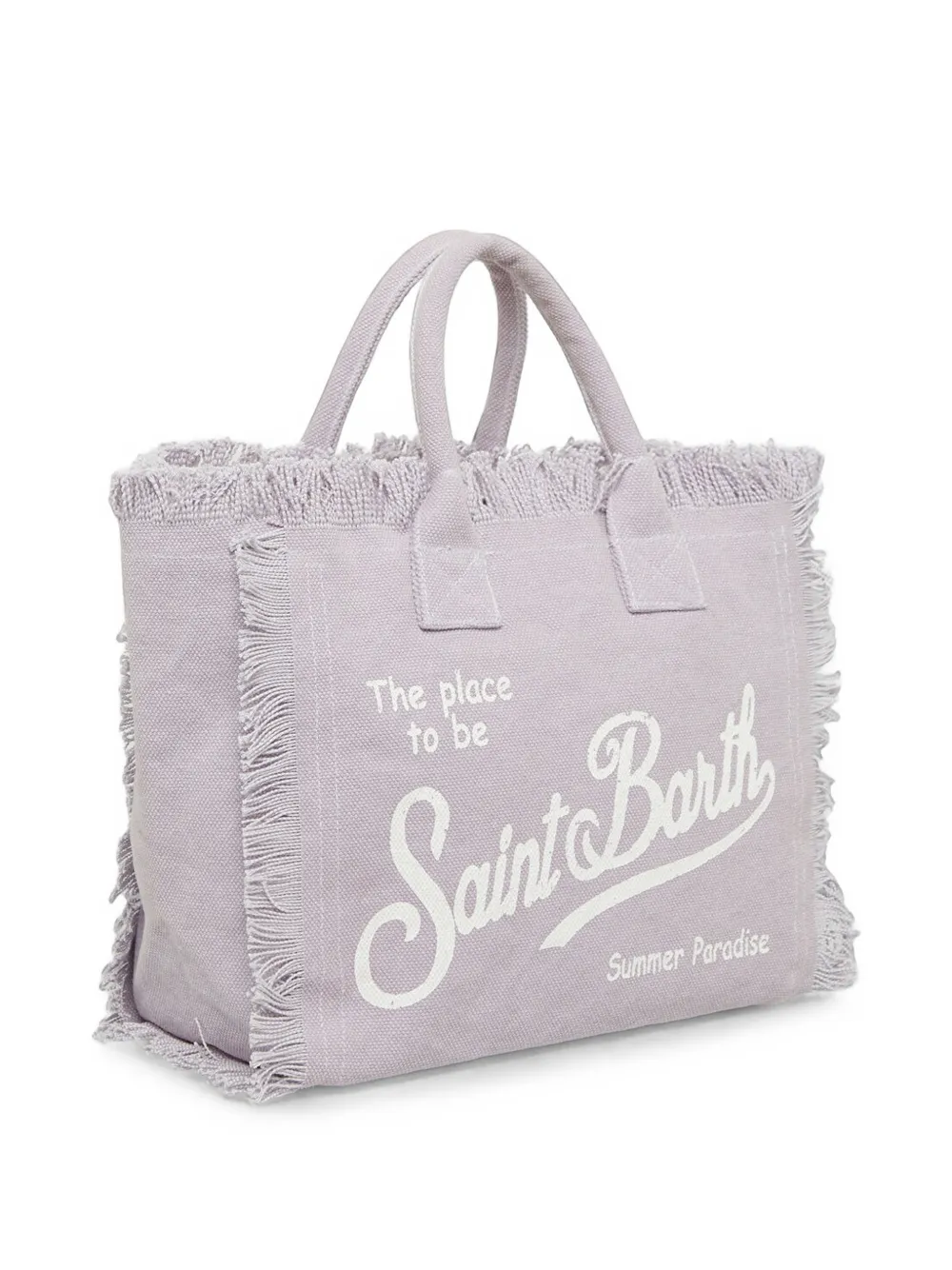 MC2 Saint Barth Kids Colette shopper met franje Paars