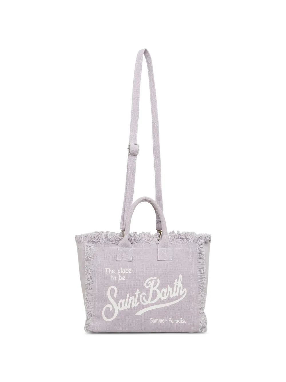 MC2 Saint Barth Kids Colette shopper met franje Paars