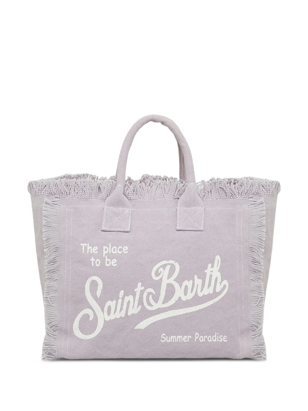 MC2 Saint Barth Kids Colette shopper met franje Paars