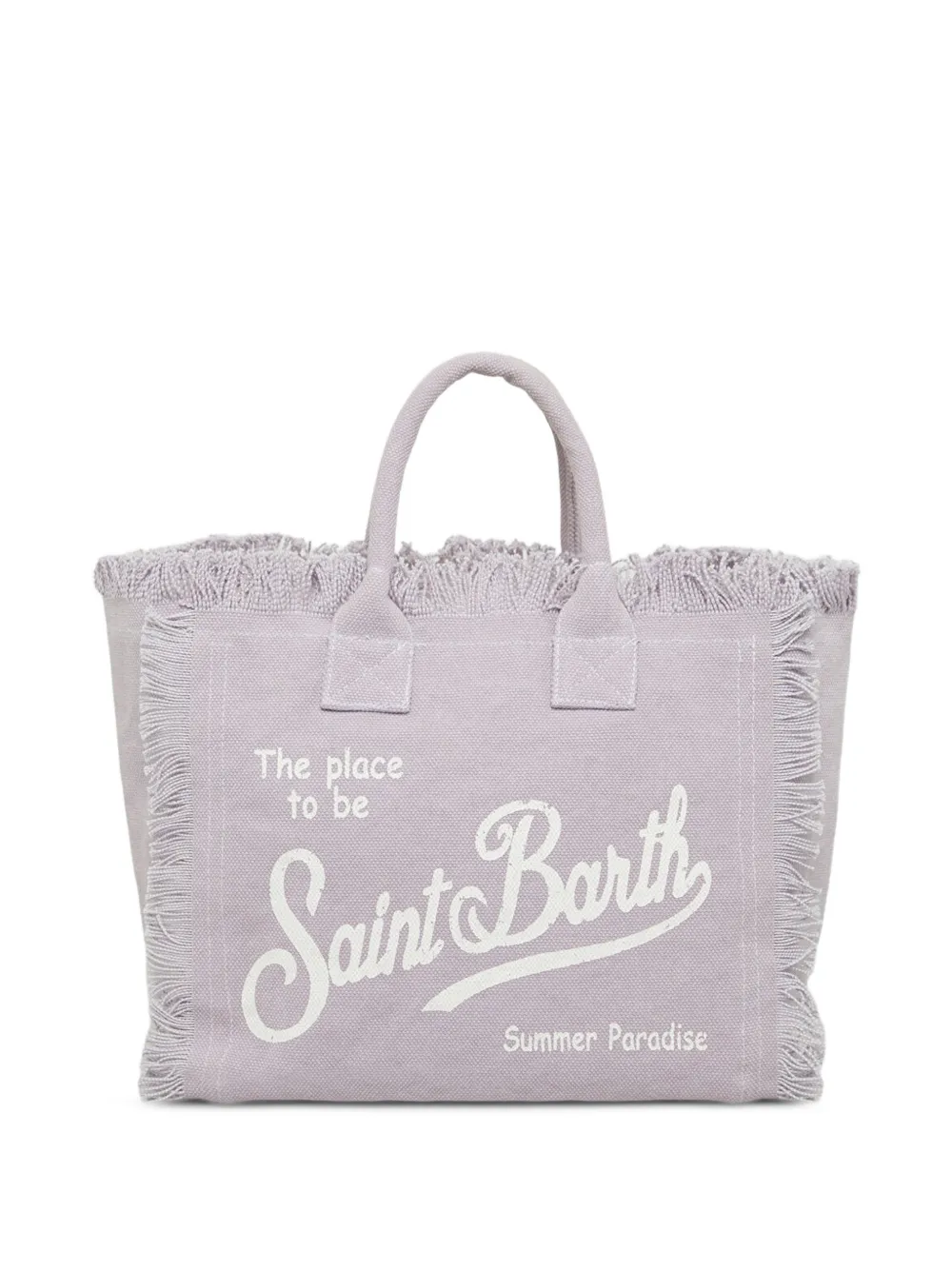 MC2 Saint Barth Kids Colette shopper met franje Paars