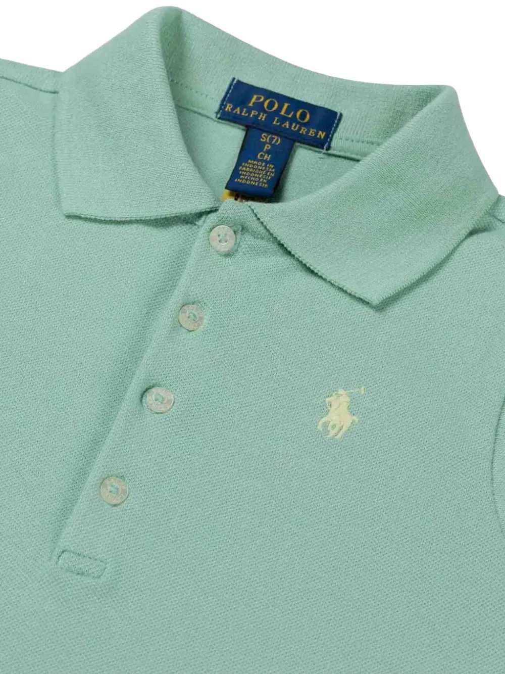POLO RALPH LAUREN KIDS Mouwloos poloshirt met geborduurd logo Groen