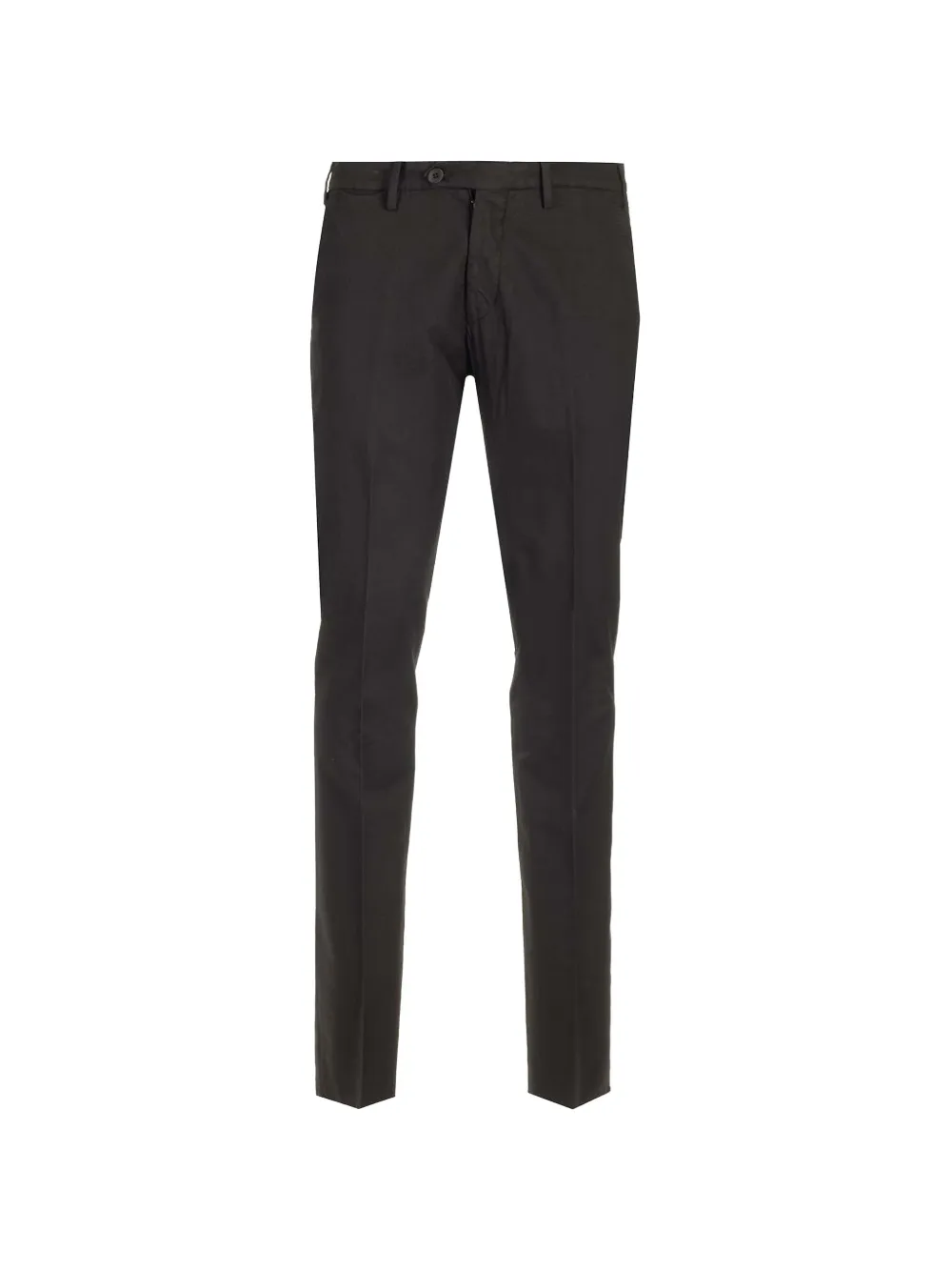 Al Duca D’Aosta 1902 drill-texture pressed-crease trousers - Nero