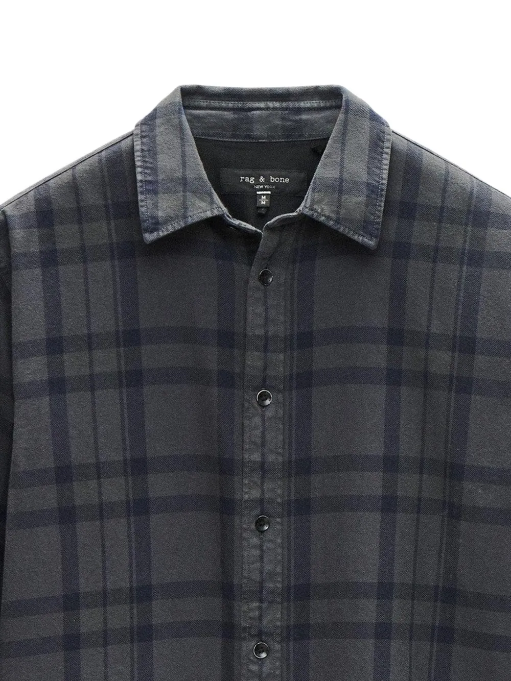 rag & bone Tomlin geruit overhemd Grijs