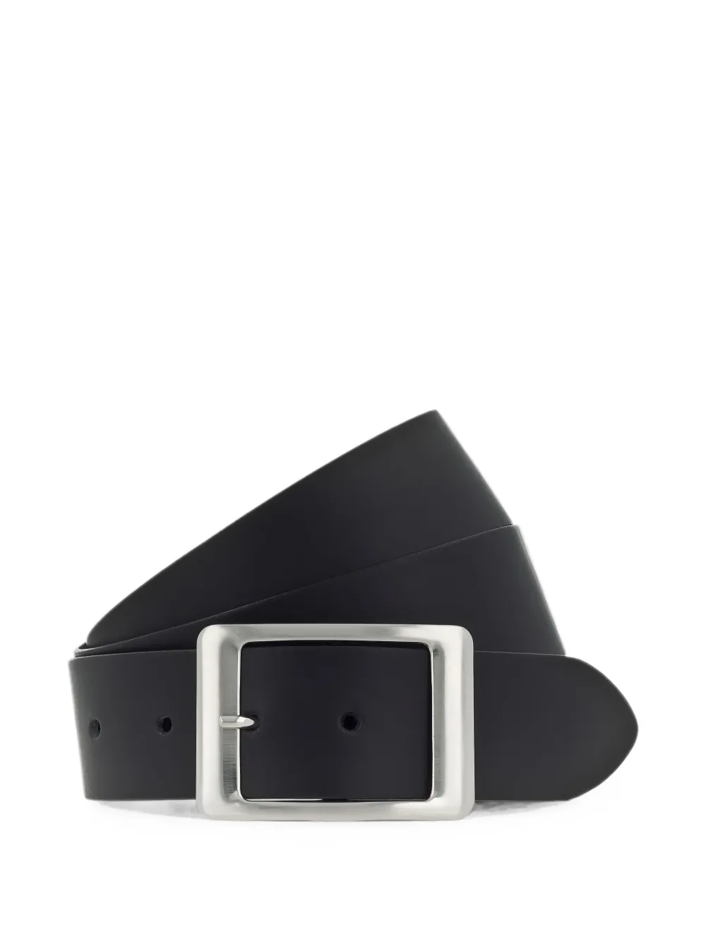 BGM LABEL square-buckle leather belt - Nero