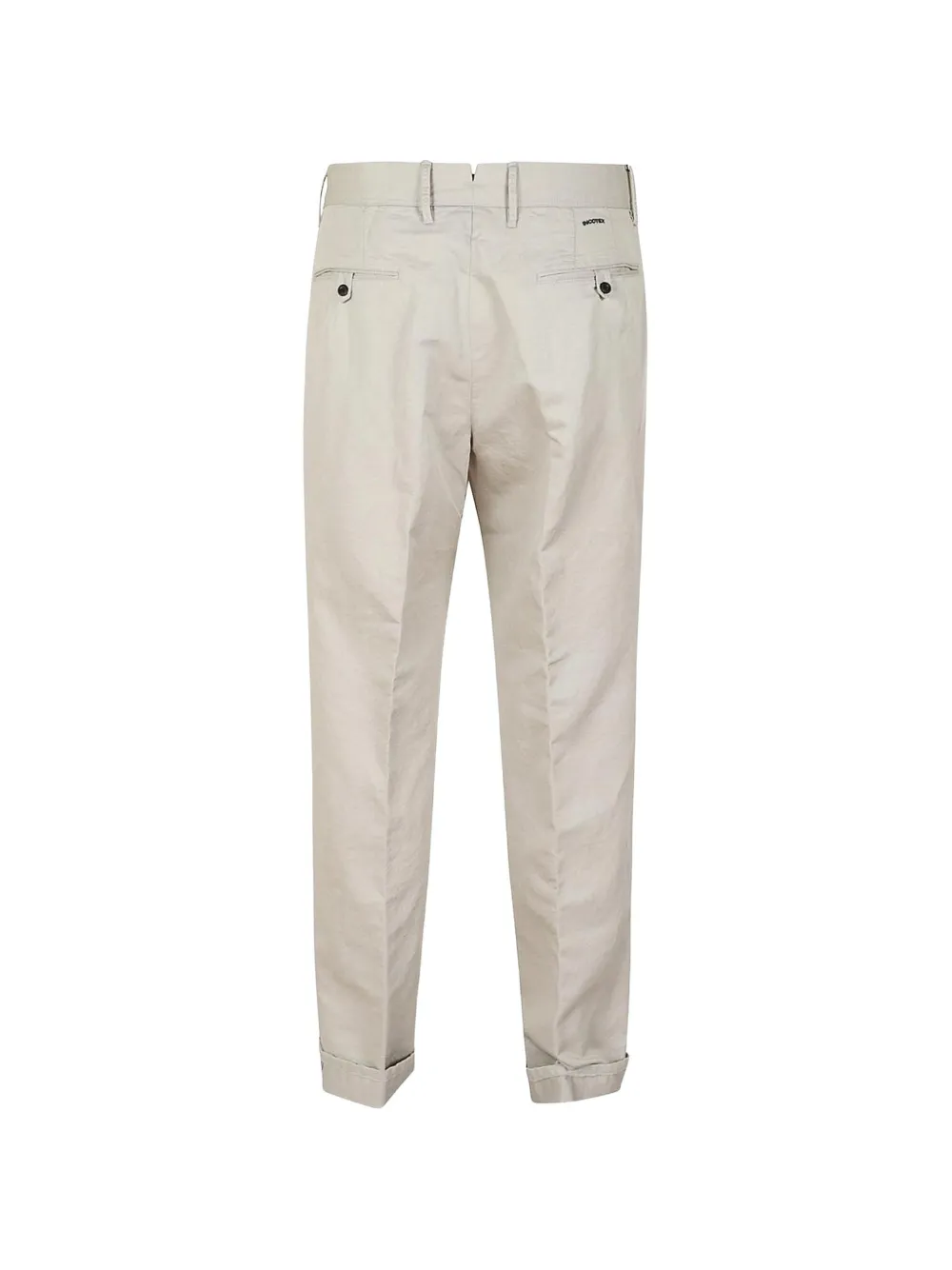 Incotex Broek met geplooid detail en textuur Beige