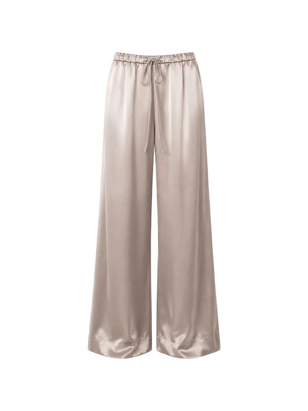 Liviana Conti drawstring-waist satin-finish palazzo pants