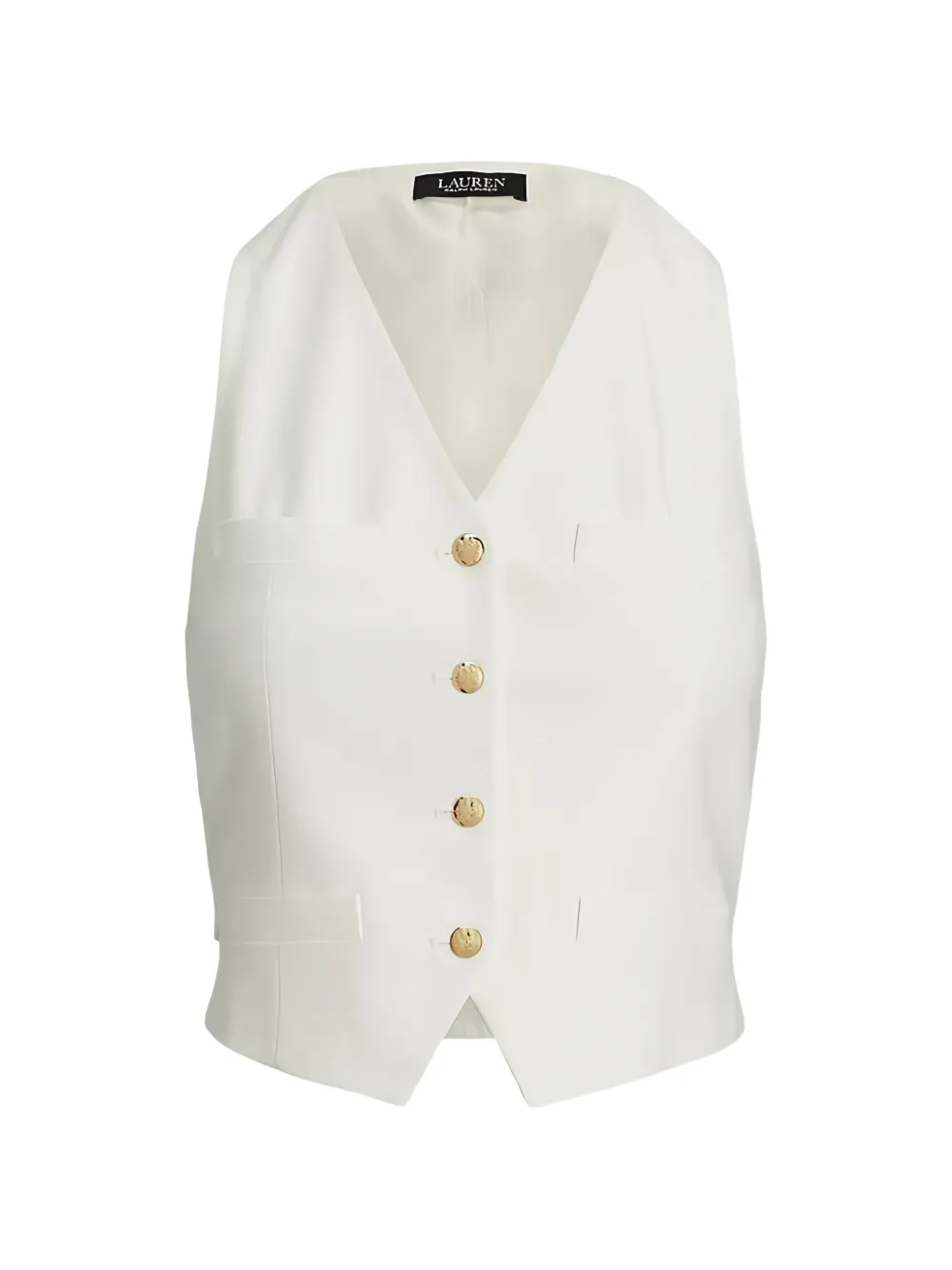 Lauren Ralph Lauren Button-up mouwloos gilet Wit