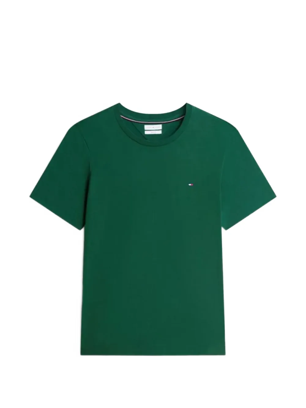 Tommy Hilfiger regular-fit flag-embroidered T-shirt - Verde