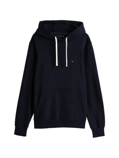 Tommy Hilfiger logo-embroidered cotton hoodie