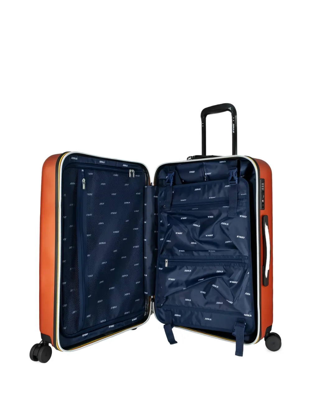 K-Way Bagagelabel met logo-reliëf Oranje