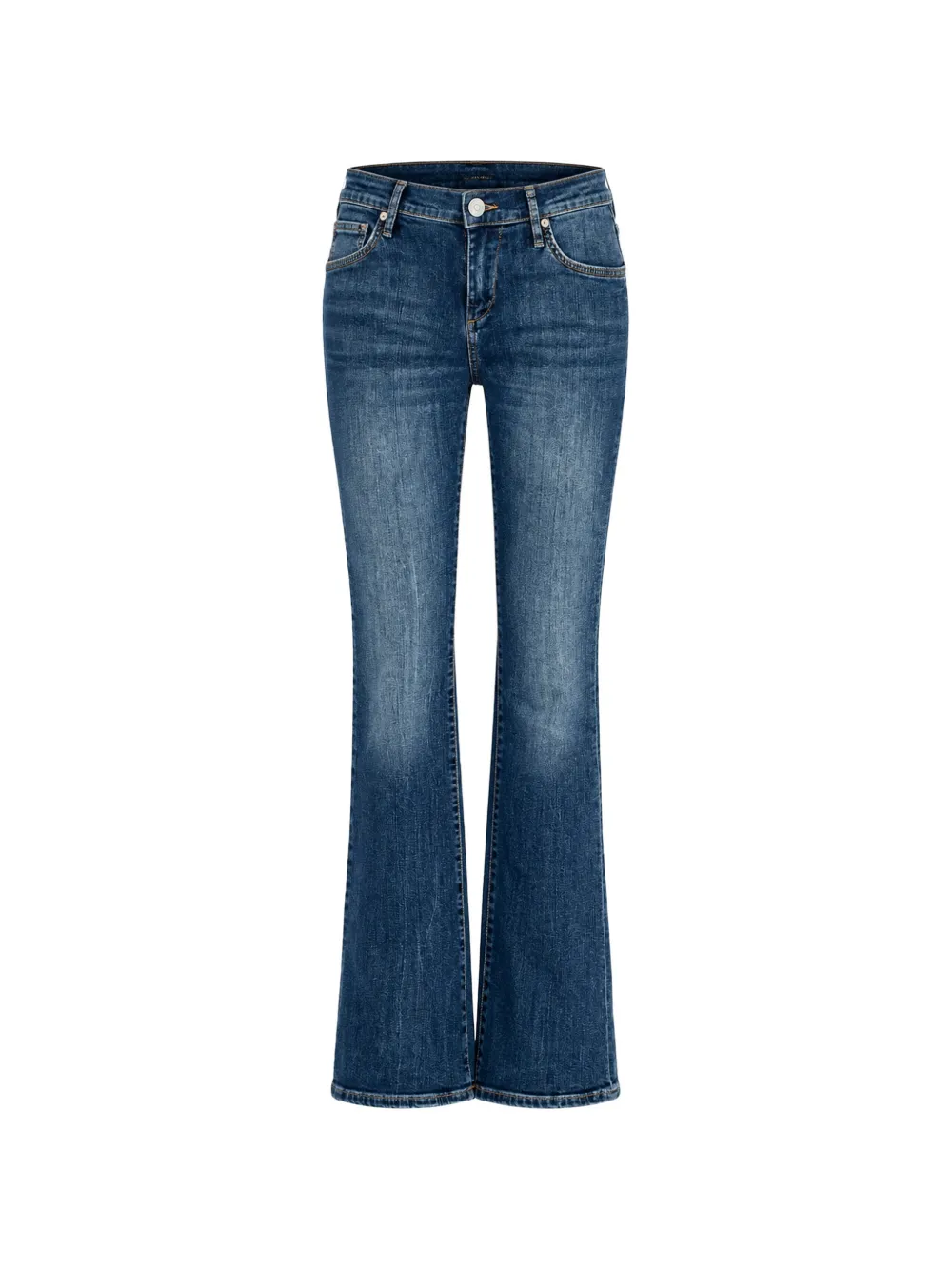 True Religion Faded Bootcut Jeans In 블루