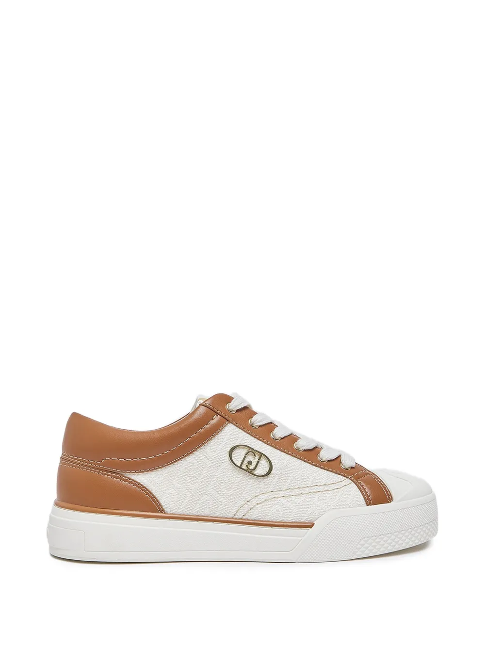 LIU JO sneakers with monogram logo - Toni neutri