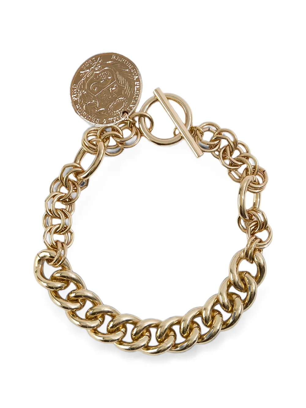 Liviana Conti coin-pendant chunky-link necklace