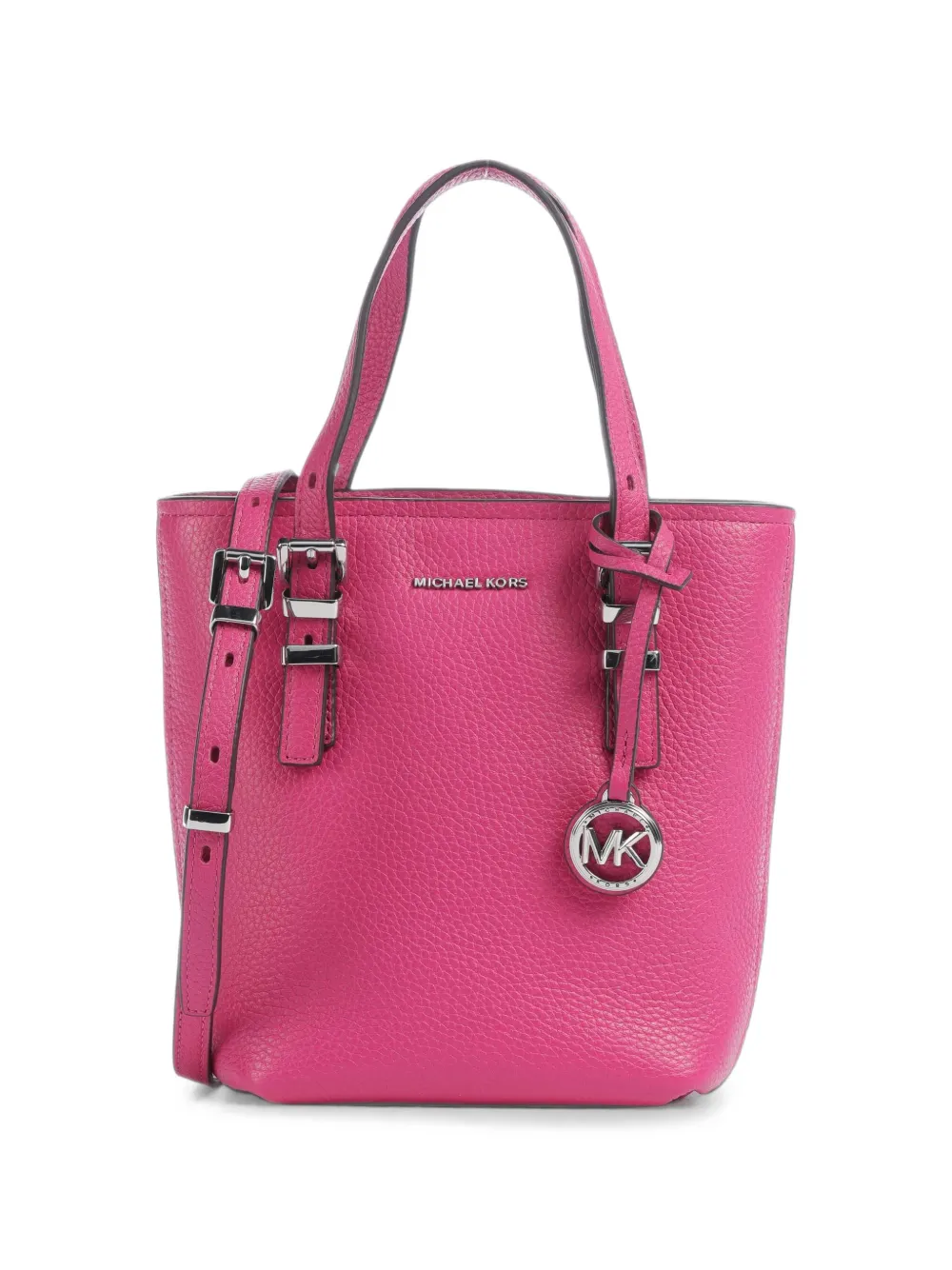 Michael Kors buckle-detail leather tote bag - Rosa