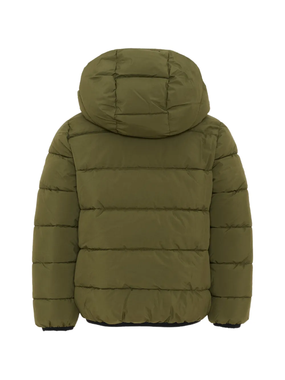 Levi's Kids quilted hooded jacket Groen