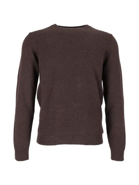 Zanone pull en laine vierge maille gaufrée