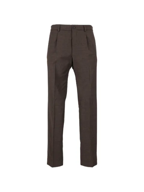 Incotex pleated wool-blend trousers