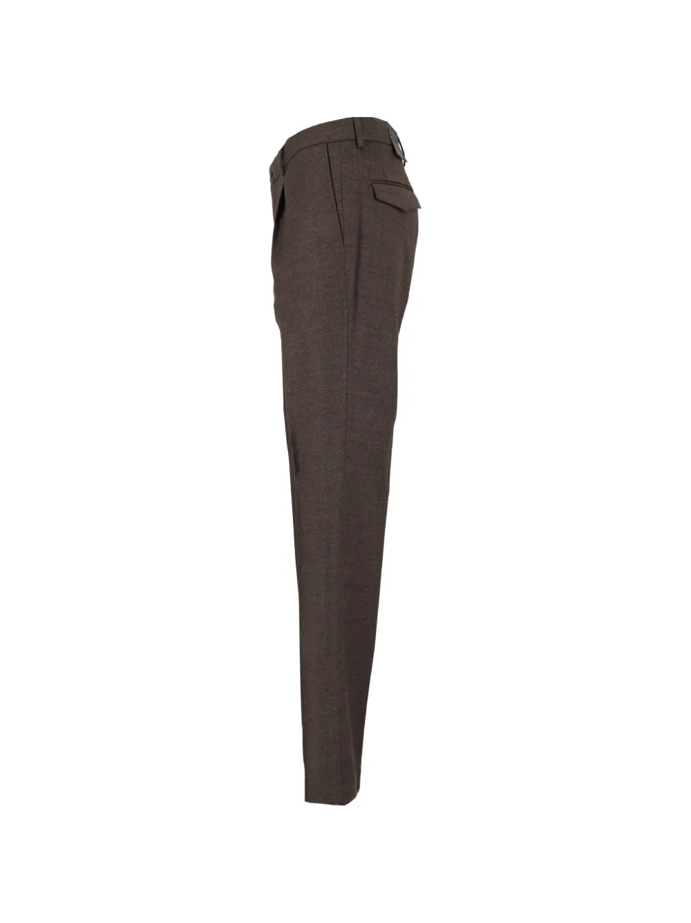 Incotex pleated wool-blend trousers Bruin