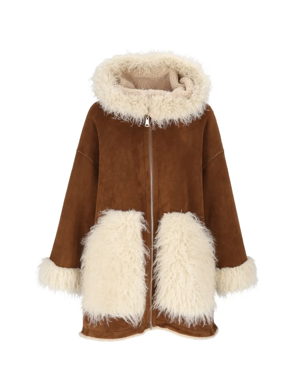 BULLY faux-fur trim hooded coat
