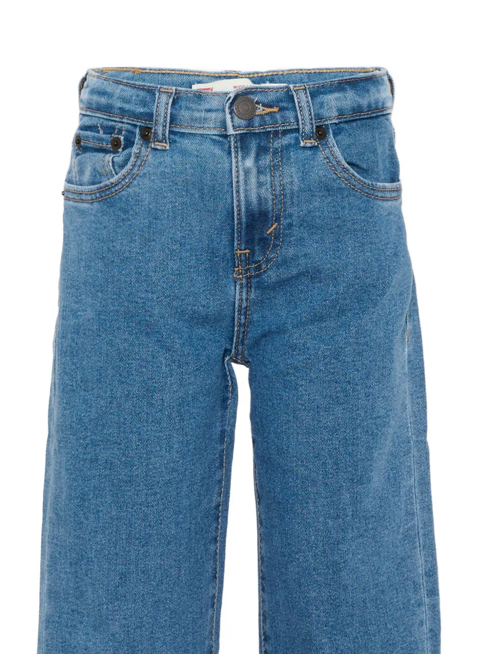 Levi's Kids turn-up cuff jeans Blauw