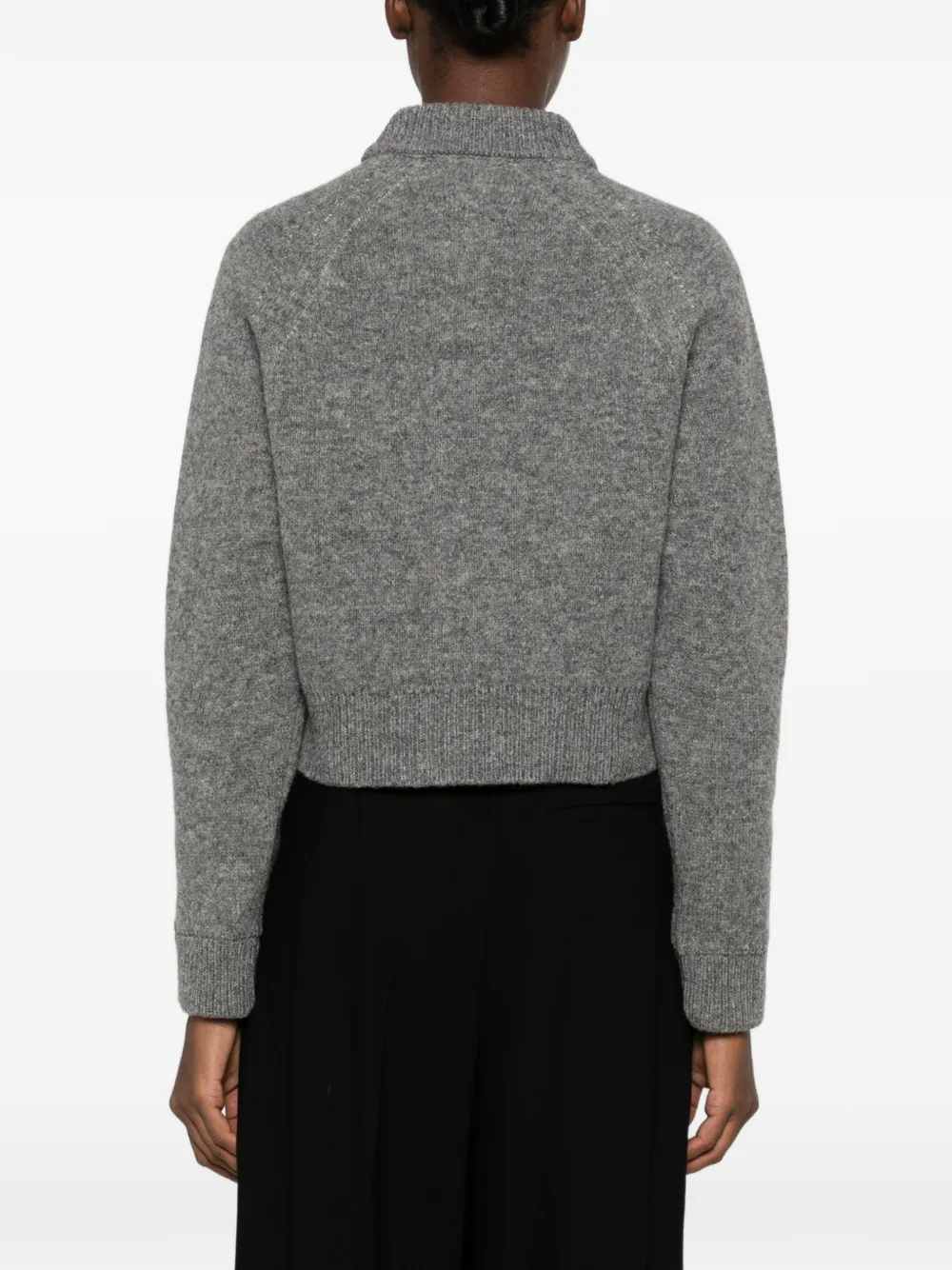 B.B. Walace Sherman cropped vest met knopen Grijs