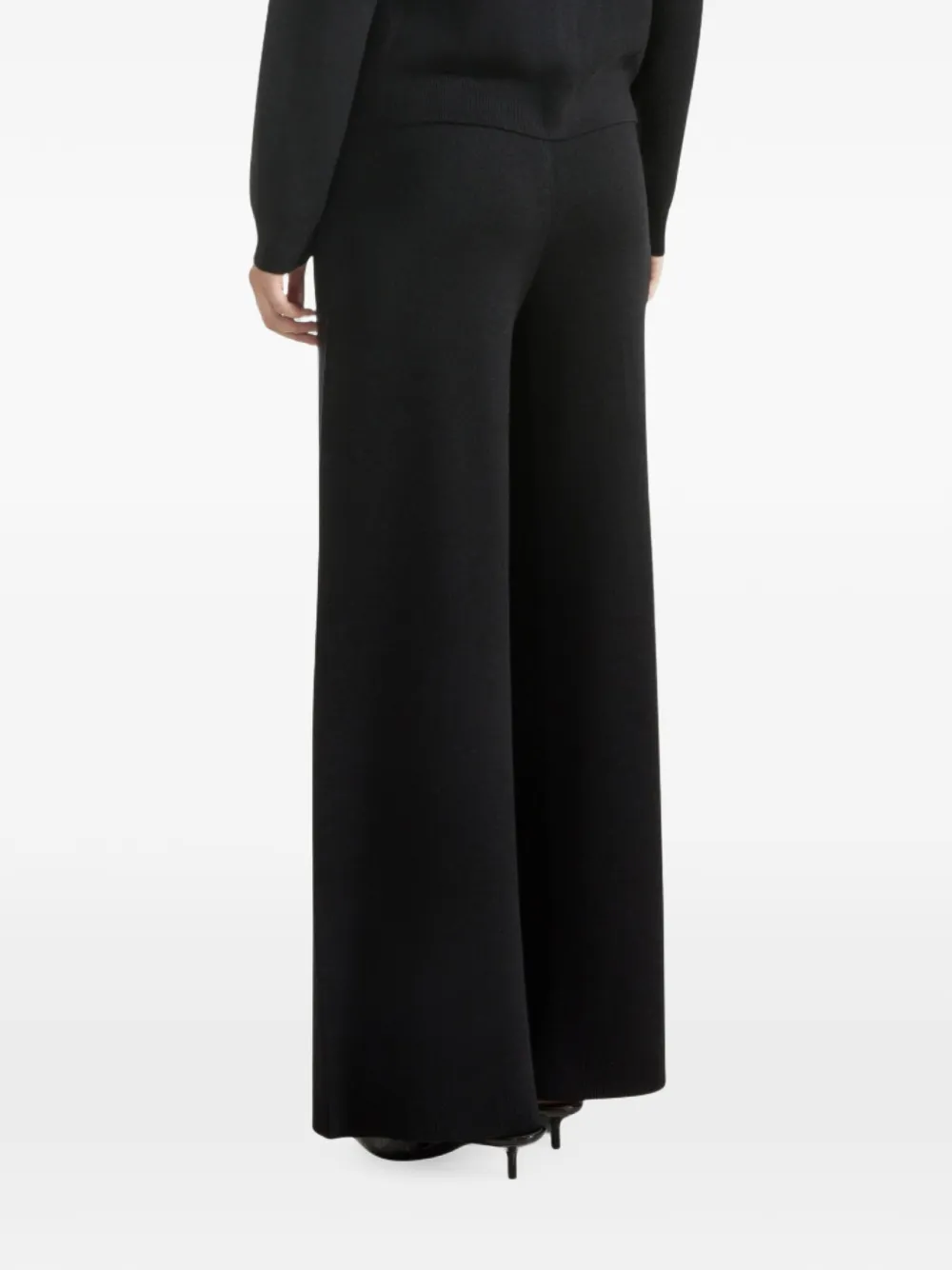 Seventy Broek met wijde pijpen Zwart