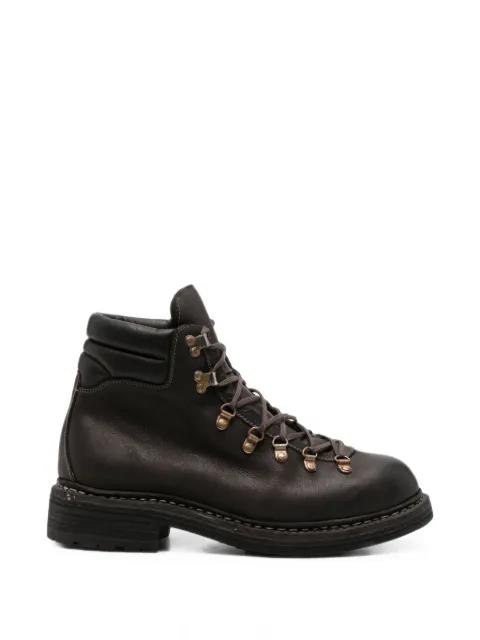 Guidi lace-up leather hiking boots