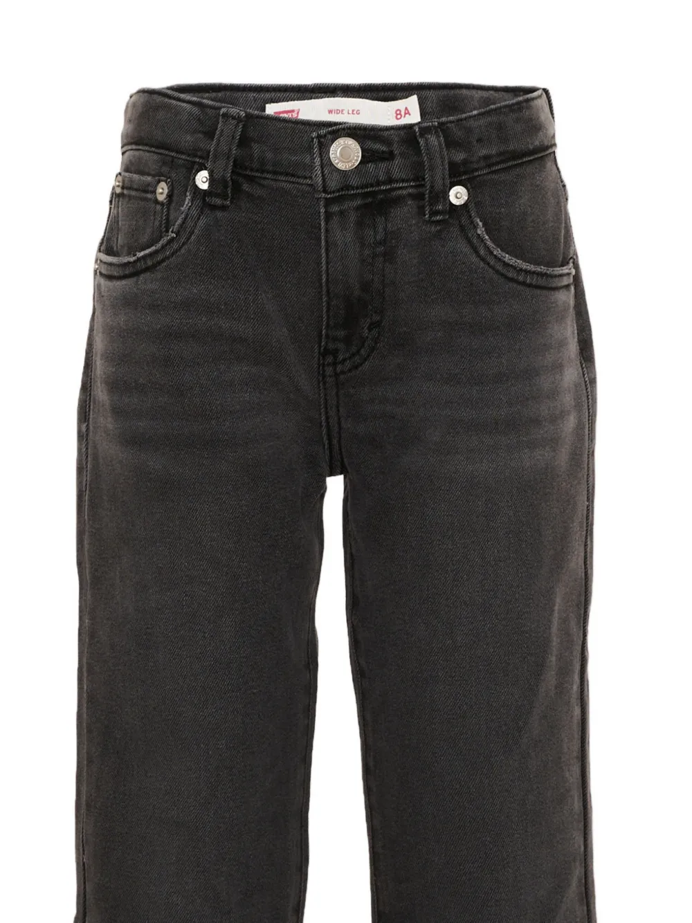 Levi's Kids faded wide-leg jeans Zwart