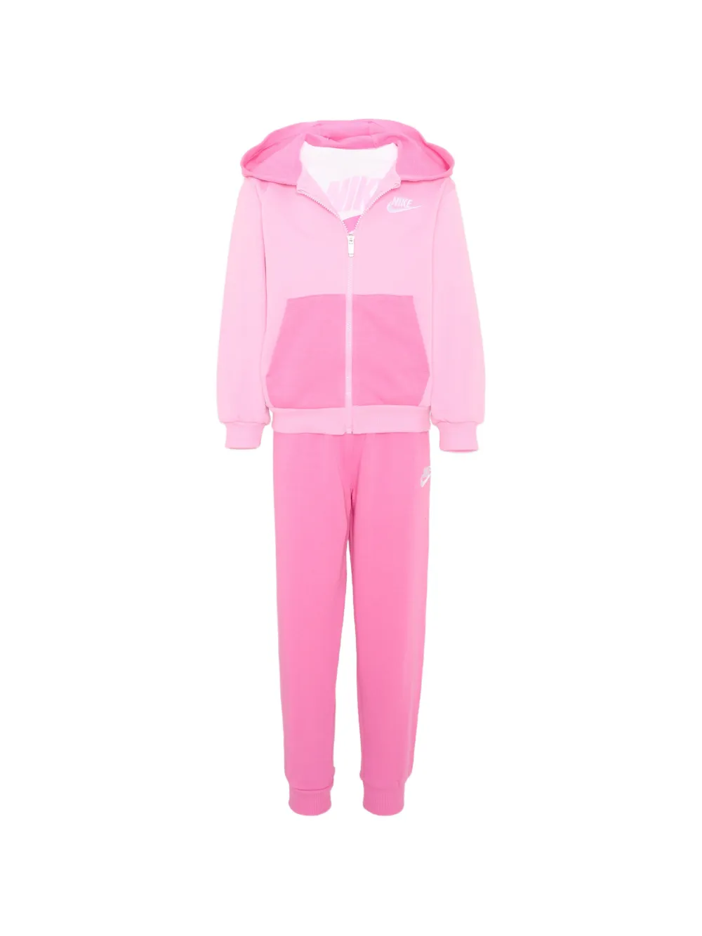 Nike Kids logo-print three-piece tracksuit - Rosa