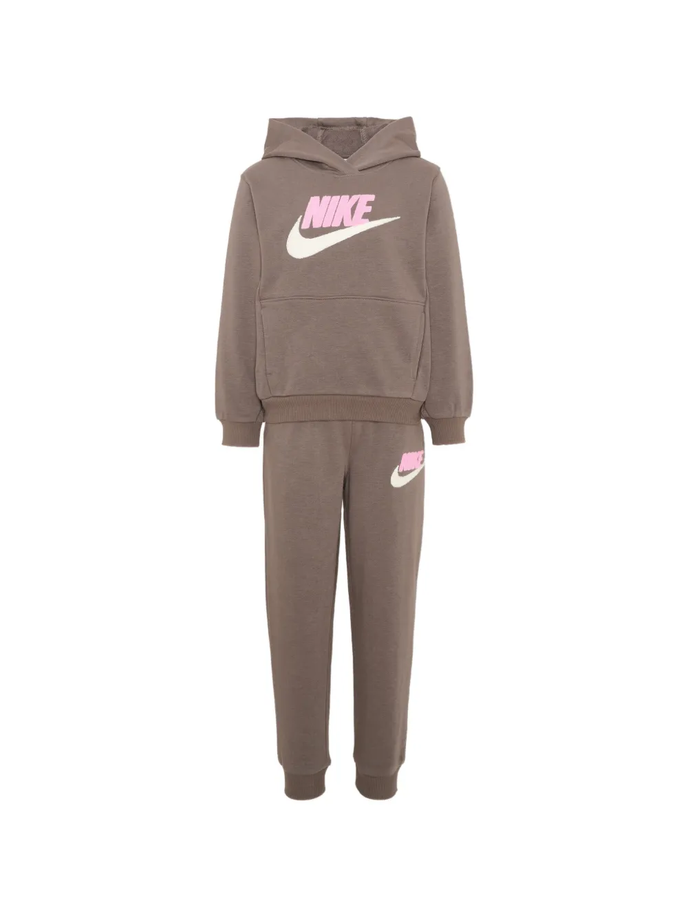 Nike Kids logo-print tracksuit - Marrone