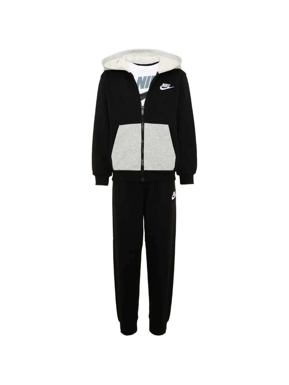 Nike Kids logo-print three-piece tracksuit - Nero