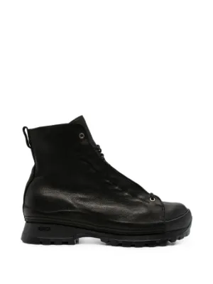 Alexander McQueen Bota Punk Worker Com Cadarço | Preto | FARFETCH BR