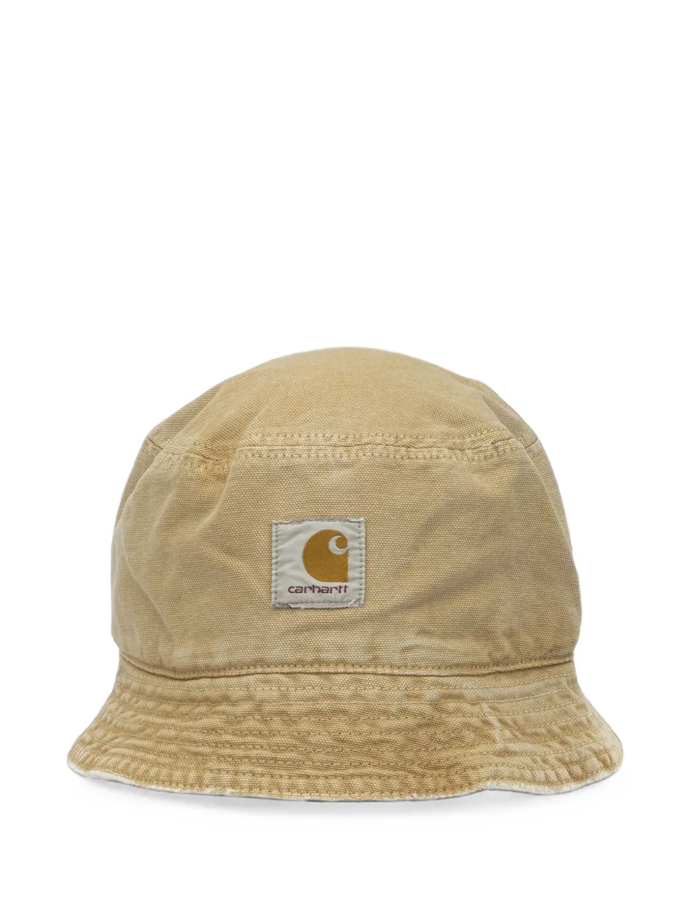 Carhartt WIP logo-patch canvas bucket hat - Toni neutri