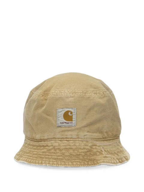 Carhartt WIP logo-patch canvas bucket hat